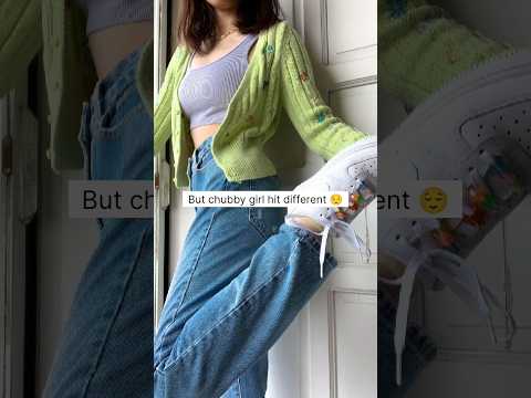 Chubby girl 🥰💗 #slim #chubby #girl #shorts