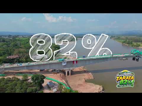 ¡Cada vez falta menos para culminar el puente Tarata en San Martín! 🌉