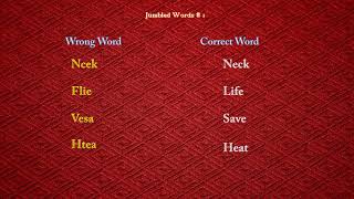 Word Game  - Jumble Solver   Words  - Jumbled words # 3