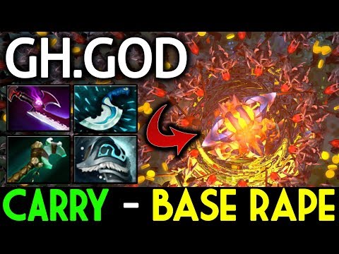 GH-God Dota 2 [Earthshaker] Carry Role - Base Rape