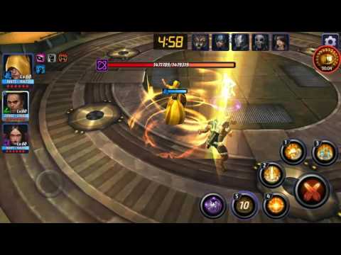 Marvel Future Fight  t1 Ancient One Vs Ebony Maw Extreme heal
