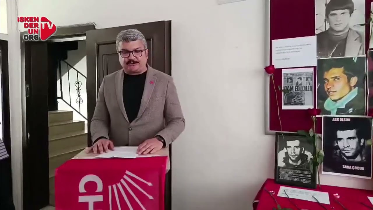 CHP İskenderun, Deniz, Yusuf, Hüseyin’i Andı…