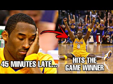 The Game Kobe Bryant Showed Up LATE and STILL Hit The Game Winner!