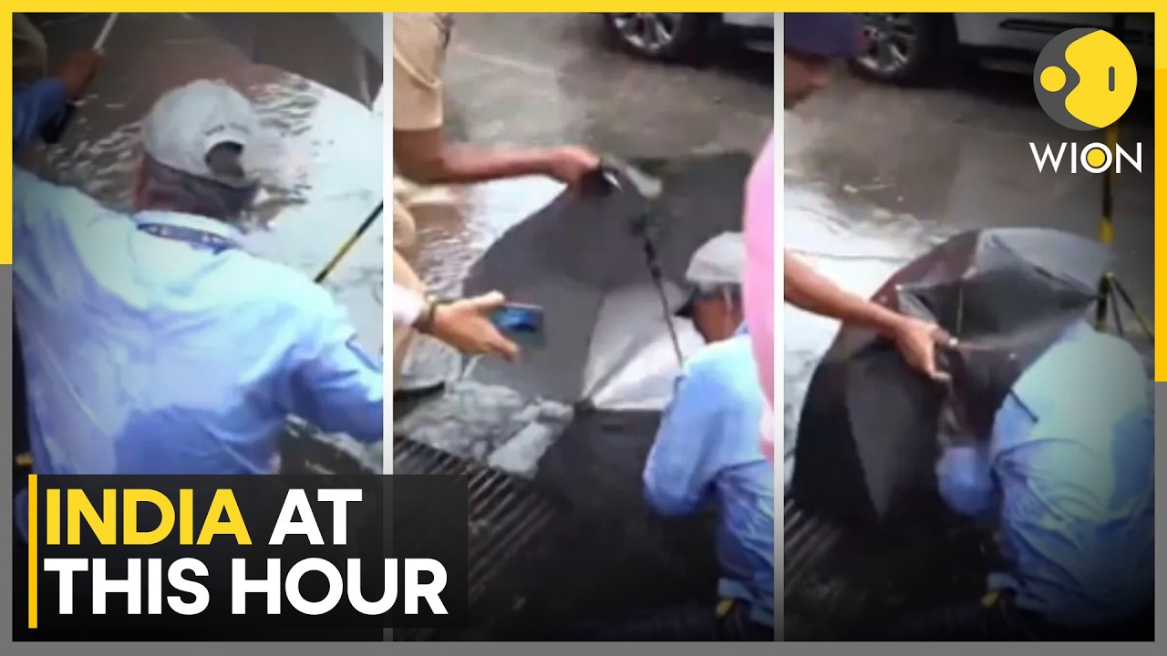 Mumbai Rains: BMC Worker Falls Into Open Manhole | WION