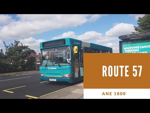 Route 57: Arriva North East NK56 HKV/1800-Dennis Dart SLF/Plaxton Pointer Dart