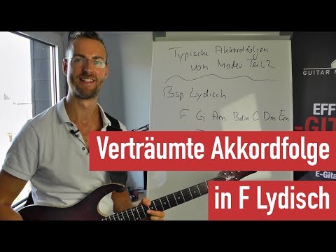 Verträumte Akkordfolge in F Lydisch 1 - Typische Akkordfolgen von Modes Teil 2 | Guitar Master Plan