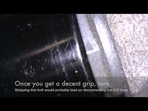 Porsche 996 compressor removal with the help of borescope