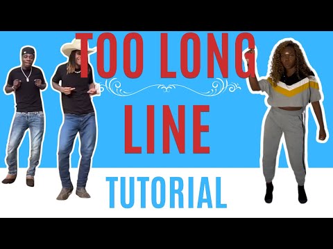 Too Long Line Dance* STEP BY STEP DANCE TUTORIAL (beginner friendly)