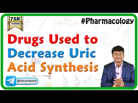 4.Drugs used to decrease Uric acid synthesis - chronic Gout -Neet PG , Fmge Pharmacology