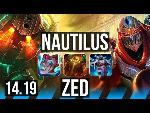 NAUTILUS vs ZED (MID) | 7/2/6 | EUW Challenger | 14.19