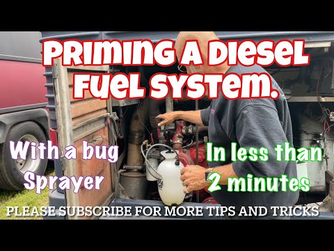 Priming a Diesel engine made easy.