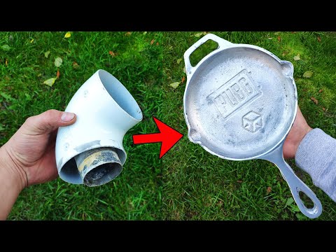 Casting a frying pan - Trash to treasure - Aluminium casting HotMetal