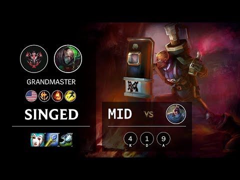 Singed Mid vs Yasuo - NA Grandmaster Patch 10.6