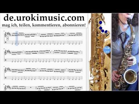 Saxophon Tenor Lernen Sia Elastic Heart Teil#1 Saxophonunterricht Noten Schule Lied Lehrer Klasse