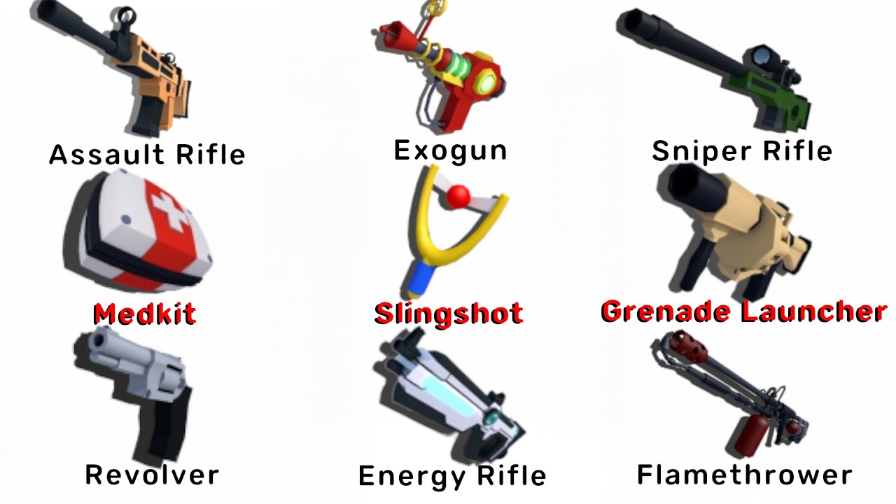 Every Weapon in RIVALS Explained in 231 Seconds!