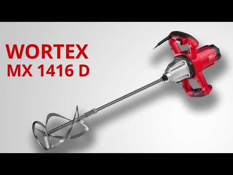 фото миксер строительный wortex (вортекс) mx 1416 d. 1600 вт, 2 скор., зажим резьба m14, насадка для смеш 0