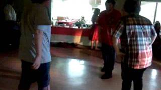 Hardcore Dancing at a wedding.