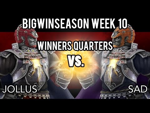 BigWinSeason Week 10 - Winners Quarters - Jollus (Ganondorf) VS Sad (Ganondorf)