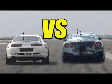 2000HP NISSAN GTR vs 1400HP TOYOTA SUPRA ! THAT SOUND🔥💥
