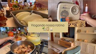 Manhã tranquila com chuva | Café da manhã | Fiz uma carne de panela maravilhosa | Casa organizada 🏡🪟