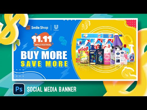 Photoshop Tutorials | Banner for social media post in Adobe Photoshop CC