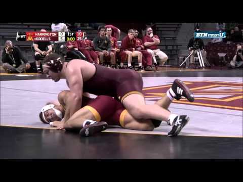 Iowa State Cyclones at Minnesota Golden Gophers Wrestling: Heavyweight - Harrington vs. Kroells
