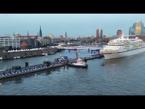 Hamburg Port Anniversary Festival 2019 Filmed from MSC Preziosa