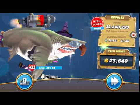 NEW HIGHSCORE WITH MEGALODON - Hungry Shark World