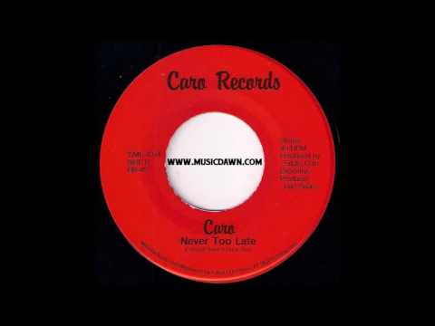 Caro - Never Too Late [Caro Records] 80's Private Boogie 45 Video