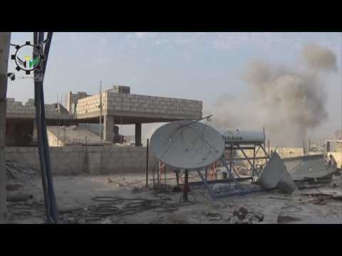استهداف قوات النظام بمدفع جهنم من قبل فوج الهندسة والصواريخ في درعا البلد