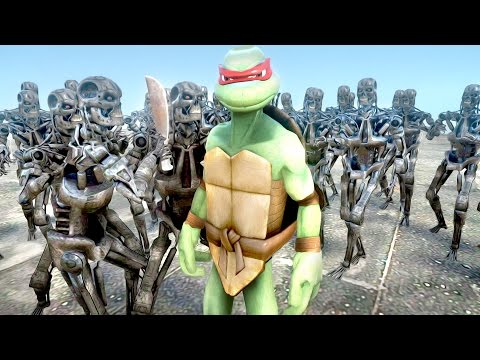 Raphael vs TERMINATOR ARMY (Teenage Mutant Ninja Turtles) - EPIC BATTLE