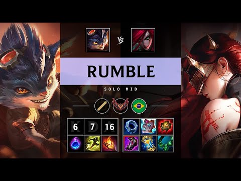 Rumble Mid vs Katarina - BR Grandmaster Patch 25.12