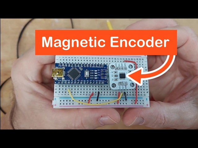 Vídeo relacionado con AYWHP 4 PCS 12 bits de alta precisión AS5600 módulo sensor de ángulo de inducción magnético de codificador de inducción con imán