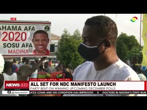 Grounds set for the launch of NDC's manifesto