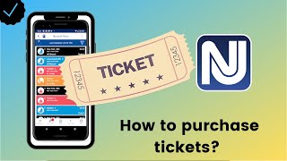 How to purchase tickets on NJ TRANSIT Mobile App