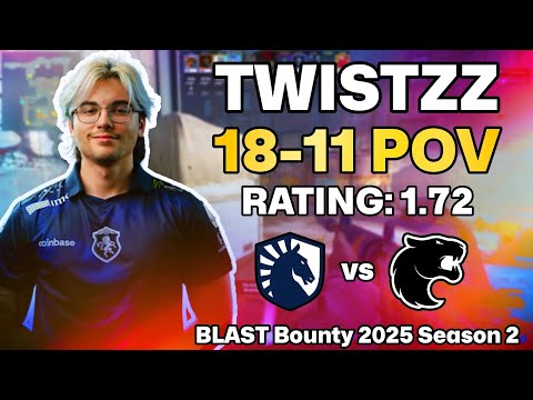 TWISTZZ 18-11 POV vs FURIA (Train) | BLAST Bounty 2025 Season 2