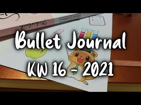 Back to school | Wochendeko | KW 16 - 2021 | Bullet Journal | Plan with me [German/Deutsch]