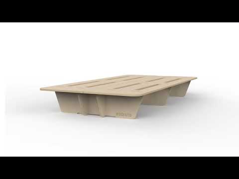 thumbnail video image 2 of Set Base de Cama Individual + Cabecera + Burós modestto Minimalista, 2 of 7