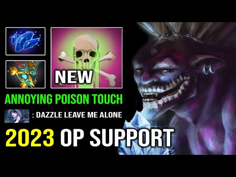 DAZZLE is NEW Most OP Support in 2023 | 100% Annoying Poison Touch DPS Shard AoE Hex Dota 2