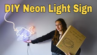 How To Make Cool Neon Light Sign with Iottons DIY Neon Light Sign KIT!