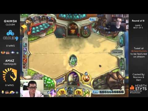 Amaz vs Gnimsh Part 1 - Top 8 Hearthstats Invitational