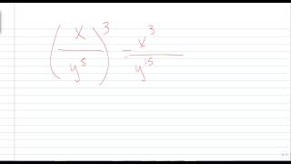 Power of a Quotient Rule