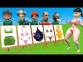 Squid Game Vs Scary Teacher 3D Squid Girl Bikini Dressing Room Long Dress Drawing 5 Times Challenge