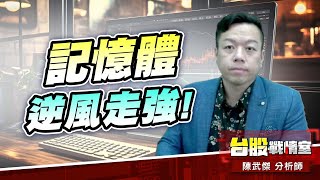 記憶體逆風走強#8096擎亞科#2408南科#3260威剛｜小武哥投資事務所｜陳武傑 (圖)