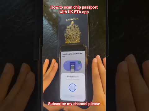 How to scan chip pasport for UKETA app #how #uk #canada #passport #tiktok #travel #uketa #shorts #my
