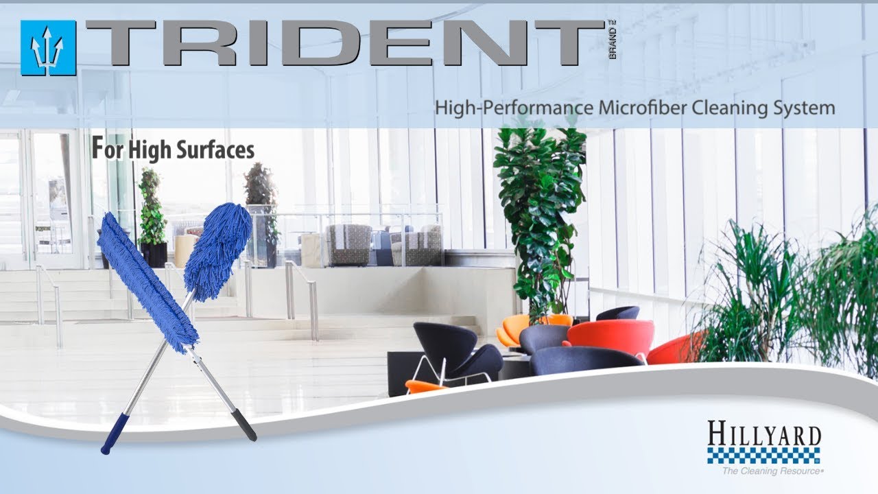 Dusting High Surfaces with Trident Microfiber