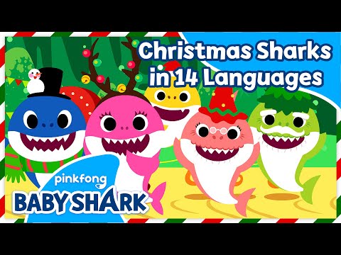 [BEST] Christmas Sharks (in 14 Languages!) | +Compilation | Baby Shark Doo Doo | Baby Shark Official