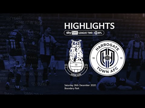 HIGHLIGHTS: Oldham Athletic 1-2 Harrogate Town