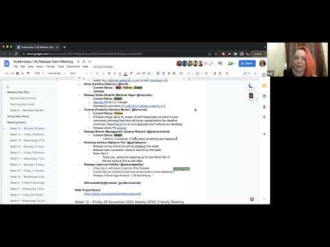 Kubernetes Release Team Meeting for 20221128 (1.26)