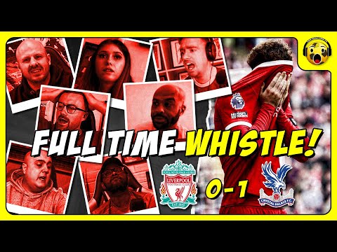 Liverpool Fans FULL TIME WHISTLE Reactions to Liverpool 0-1 Crystal Palace | PREMIER LEAGUE